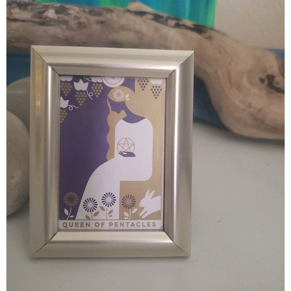 Queen of Pentacles tarot card framed art - Picture 3 of 10